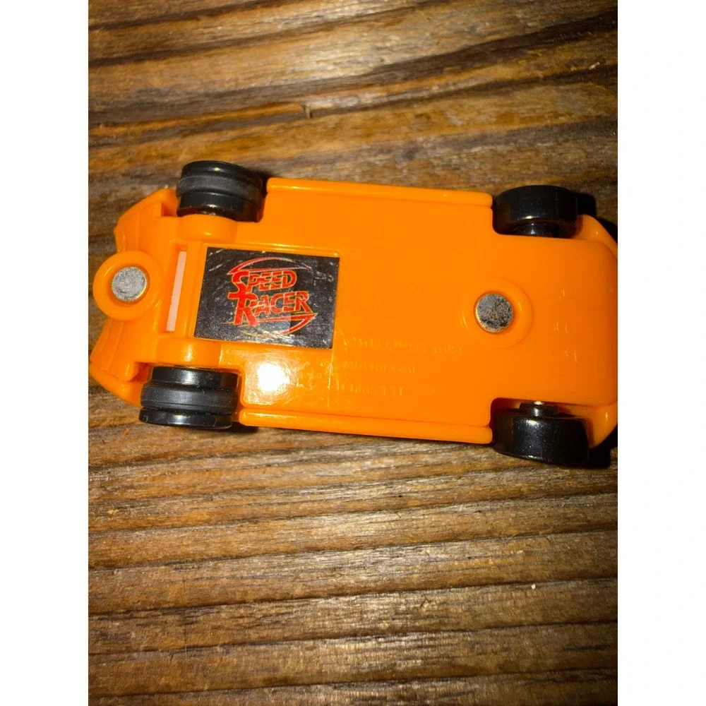 VTG 2000s Speed Racer Toy Car Hydra Cell No 12 Orange Plastic Vehicle